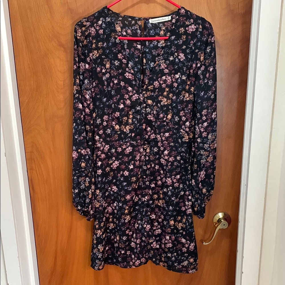 Abercrombie Black Floral Mini Dress